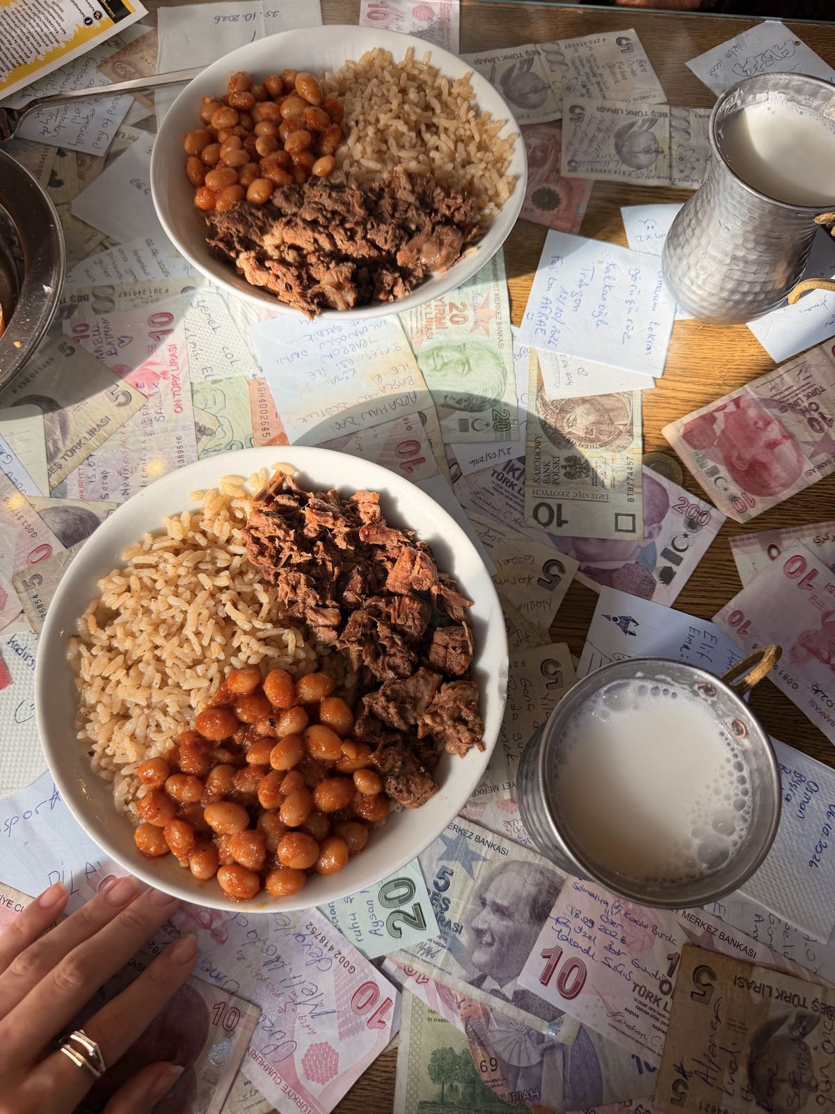 Kuru fasulye, kavurma ve pilav